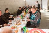 Zawieszenie wiechy na nowej remizie 2019/ WG